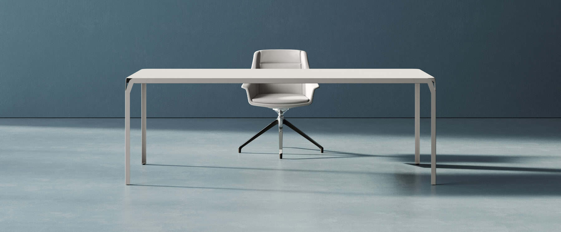 White Table and Chair